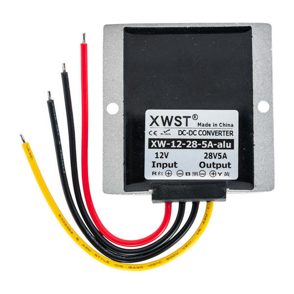 DC-DC преобразователь XWST 12V-28V 5A 140W (XW-12-28-140W) повышающий IP67