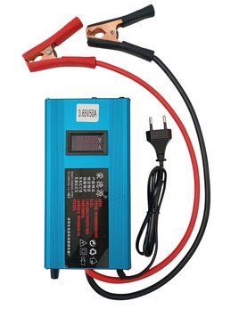 Зарядное устройство 3.65V 50A для Li-ion аккумулятора 220В с цифровым дисплеем и активным охлаждением