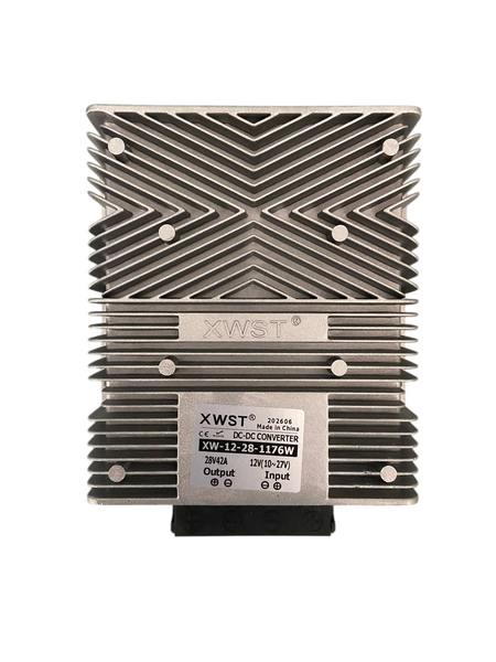Повышающий DC-DC преобразователь XWST 12V-28V 42A 1176W герметичный