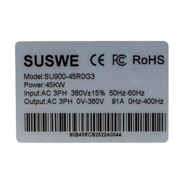 Частотний перетворювач 45 кВт SUSWE SU900 для трифазних двигунів